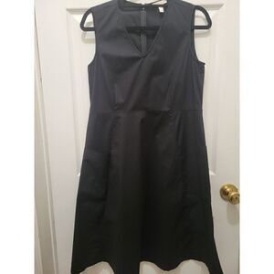 Eileen Fisher V Neck Organic Cotton Sleeveless Dress